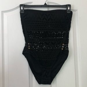 Black Lace Swimsuit